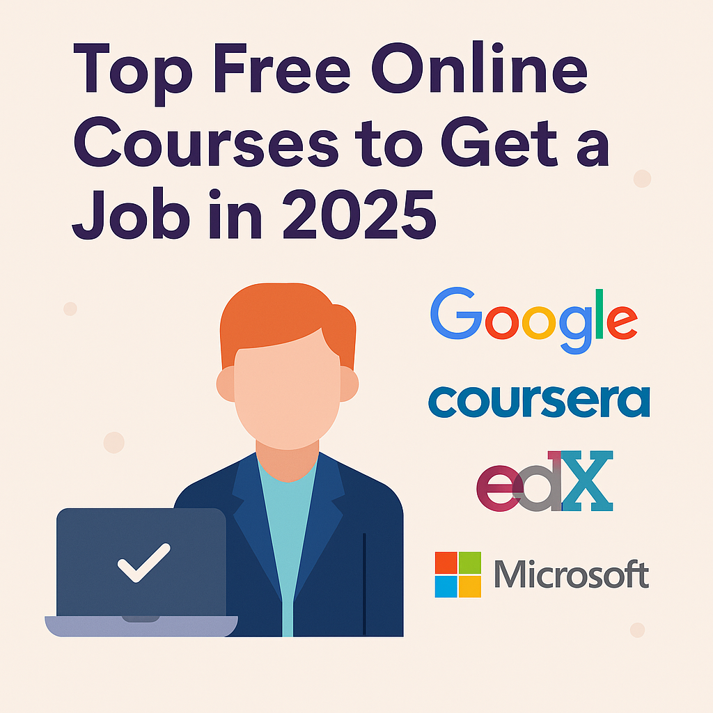 Top Free Online Courses to Get a Job in 2025 (Google, Coursera, edX, Microsoft)