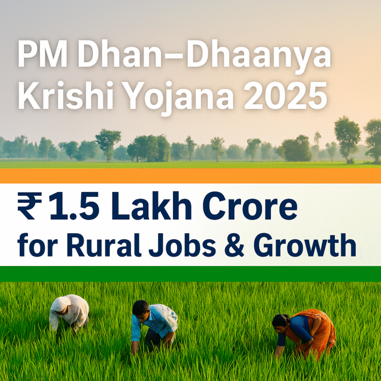 PM Dhan-Dhaanya Krishi Yojana 2025