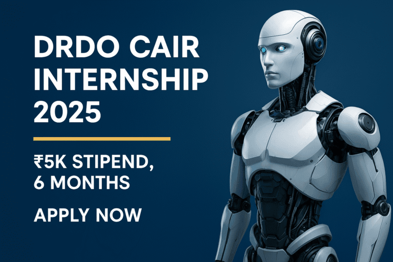 DRDO CAIR Internship 2025