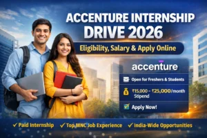 Accenture Internship Drive 2026 – Eligibility, Salary & Apply Online