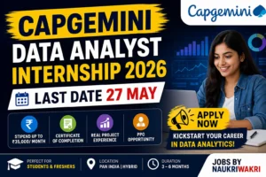 Capgemini Data Analyst Internship