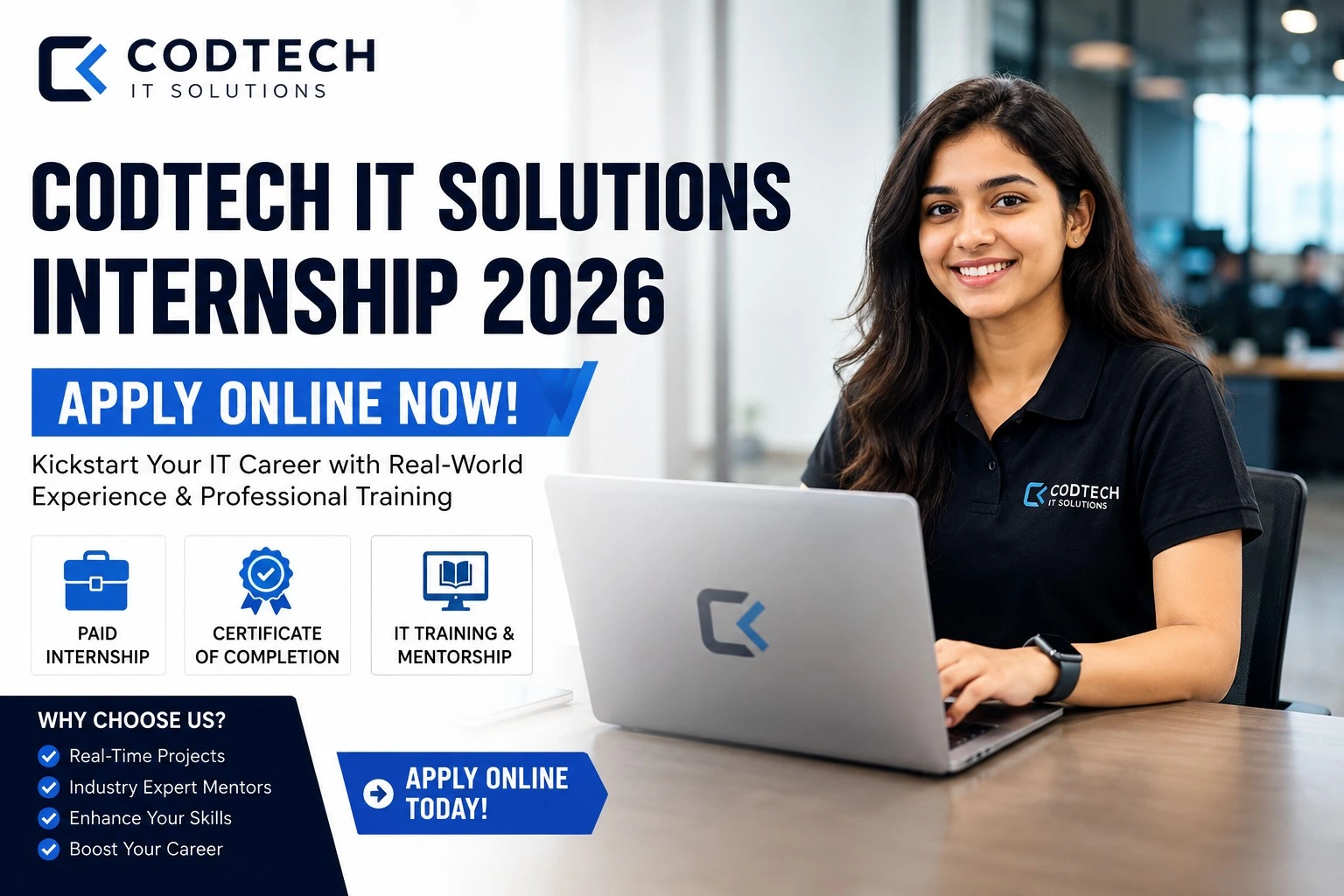 Codtech IT Solutions Internship 2026 – Apply Online for Paid Internship ...