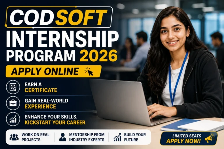CodSoft Internship Program 2026