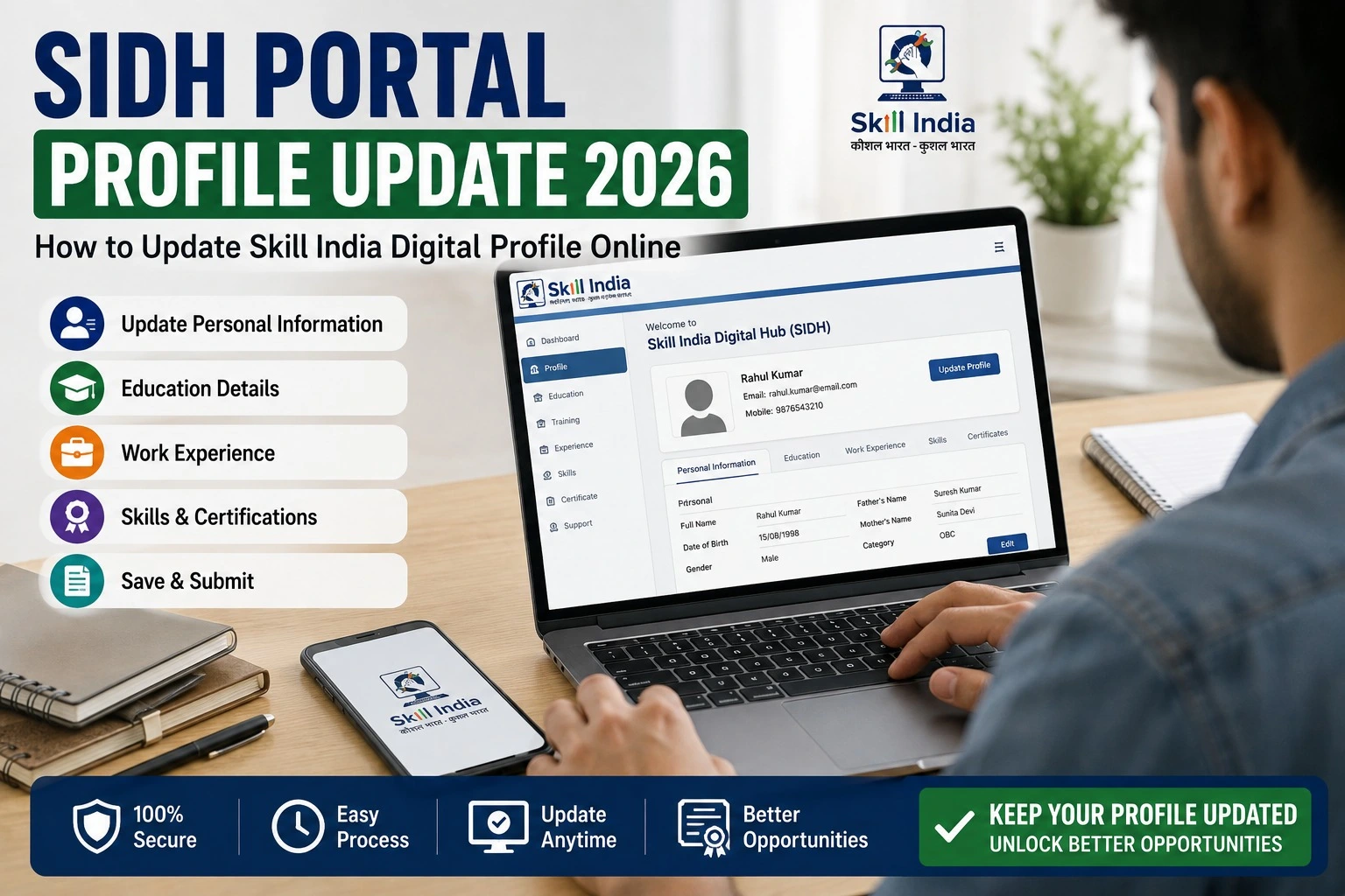 SIDH Portal Profile Update 2026