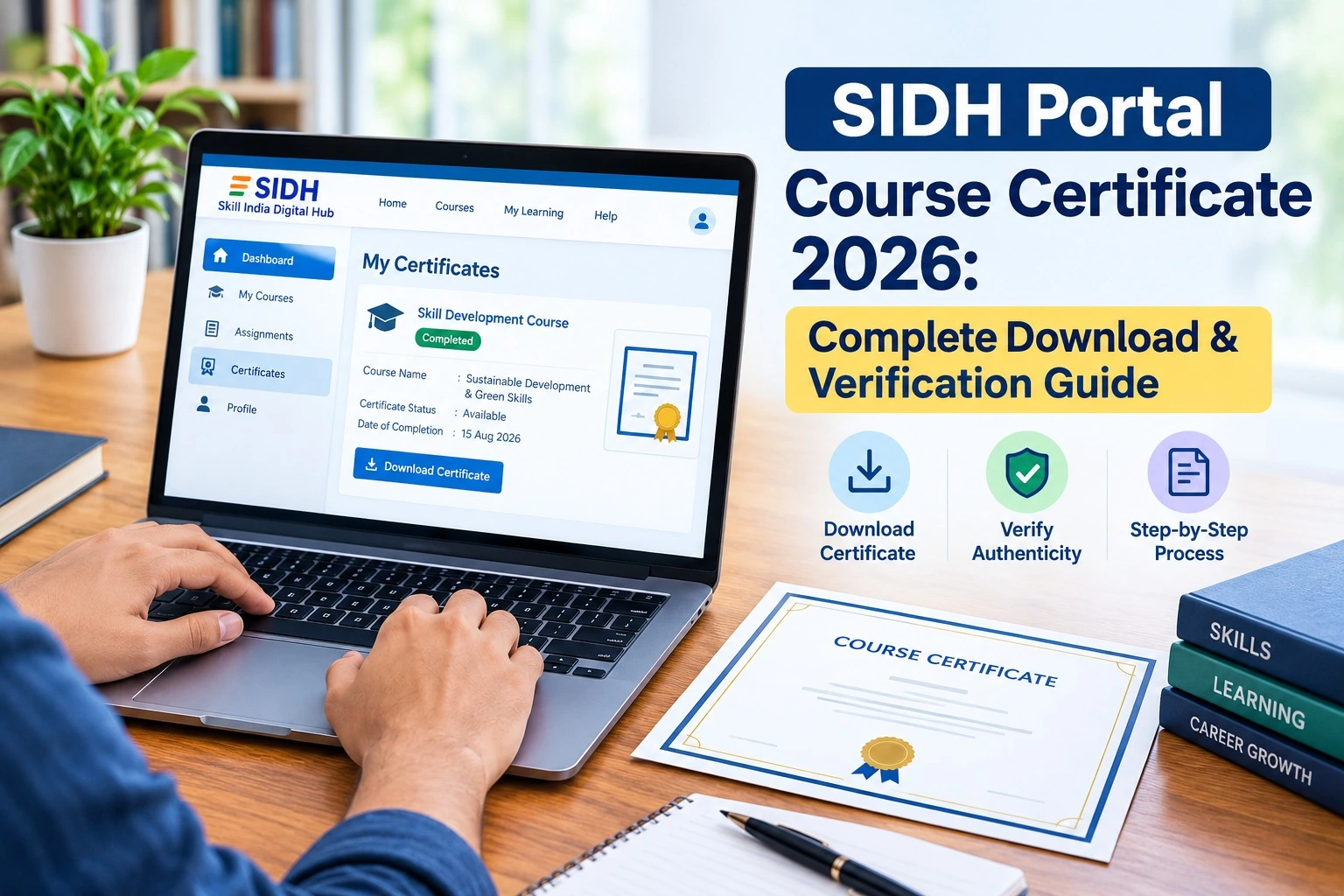 SIDH Portal Course Certificate